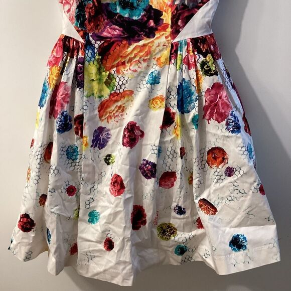 Prabal Gurung X Target Yellow Red Pleated A-Line Sundress Size 2 - Picture 7 of 16